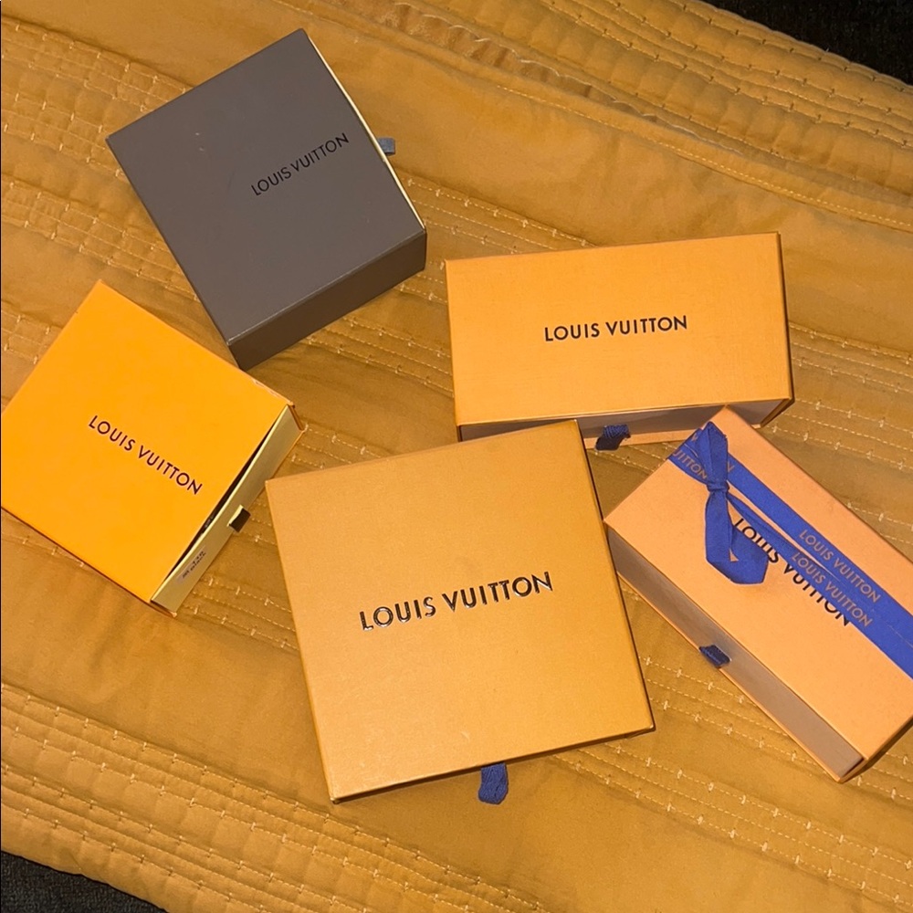 Louis Vuitton Orange and Gray Gift Boxes